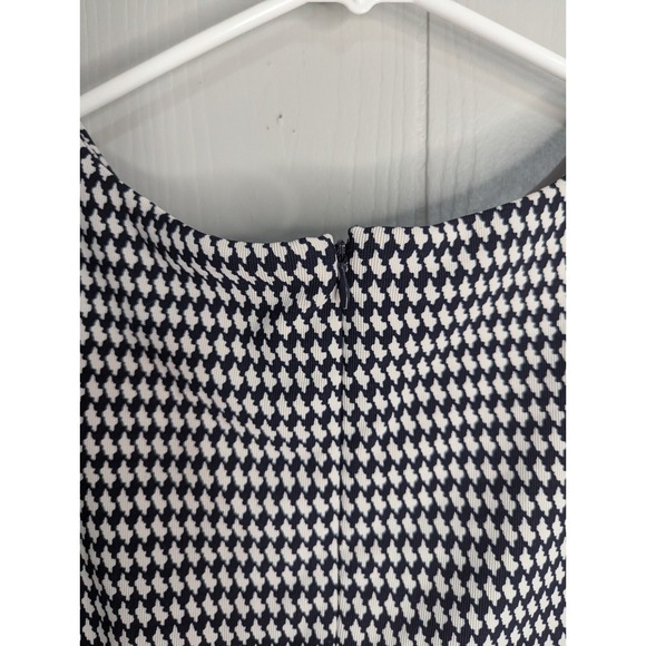 I Le New York Blue White Dress with belt size 10 casual work business - Picture 6 of 8